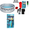 Kit reparații bărci pneumatice material pvc gri închis